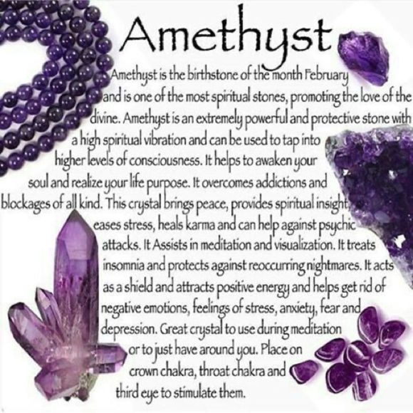 NEW⚜️AMETHYST Gemstone Beaded Bracelet - Picture 3 of 7